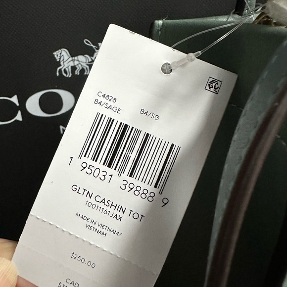 NWT Coach Mini Cashin Tote in Sage - Picture 6 of 14